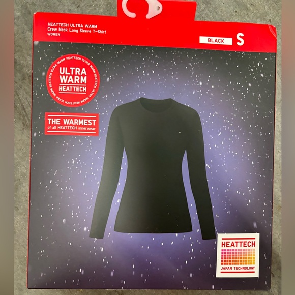 NWT Uniqlo Women's small ultra warm shirt black - Picture 6 of 6